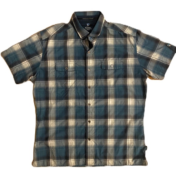 KUHL RESPONSE Quick Drying wrinkle-resistant ELÜXUR™ LITE fabric Sz Large - Picture 4 of 10